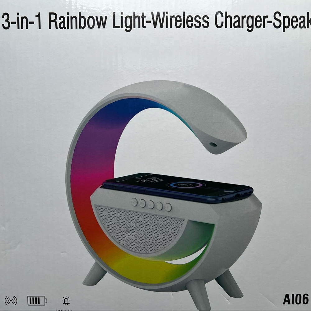NEW in BOX - Delxo Wireless Speaker with Phone Charger